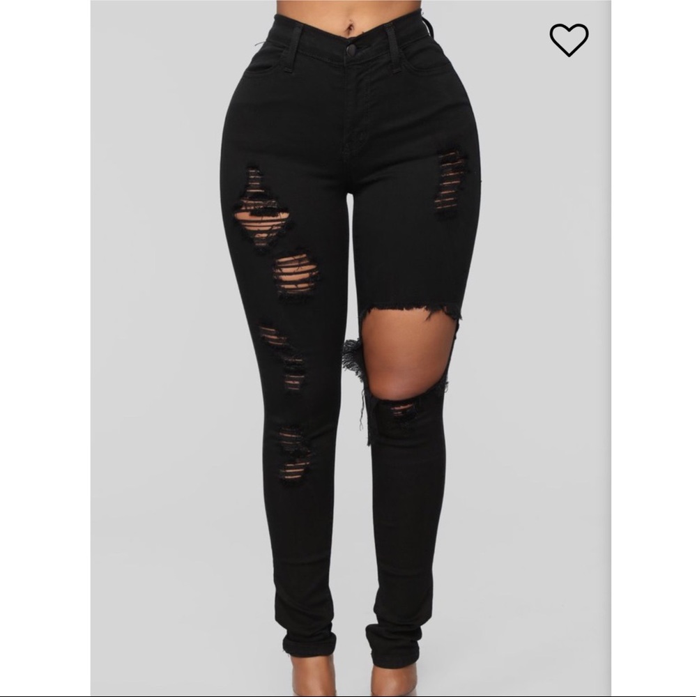 High Waisted Black Jeans